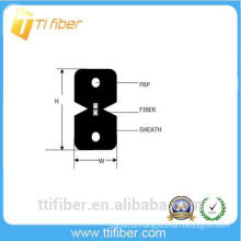 2 core FTTH G657a2 indoor drop fiber optic cable with LSZH jacket